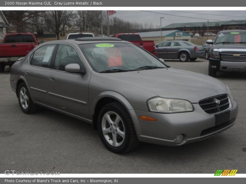 Gray Lustre Metallic / Black 2000 Nissan Maxima GLE