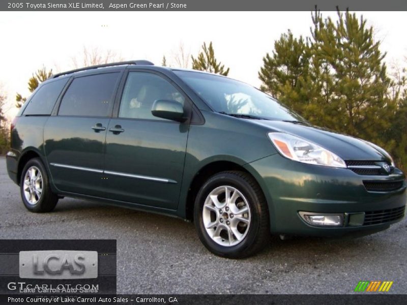 Aspen Green Pearl / Stone 2005 Toyota Sienna XLE Limited