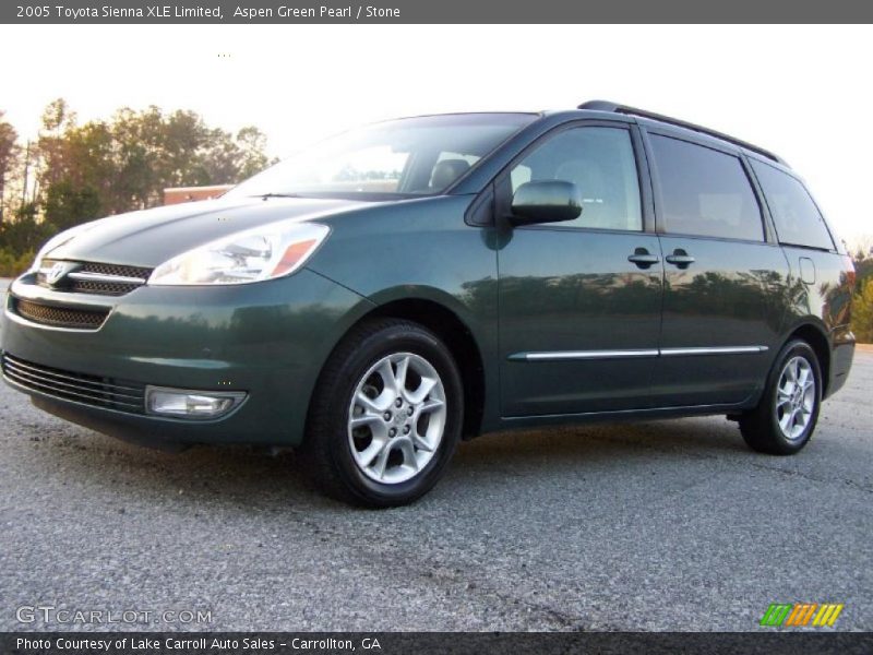 Aspen Green Pearl / Stone 2005 Toyota Sienna XLE Limited