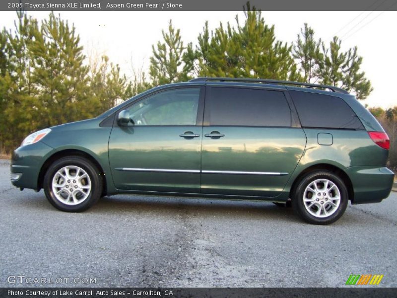Aspen Green Pearl / Stone 2005 Toyota Sienna XLE Limited
