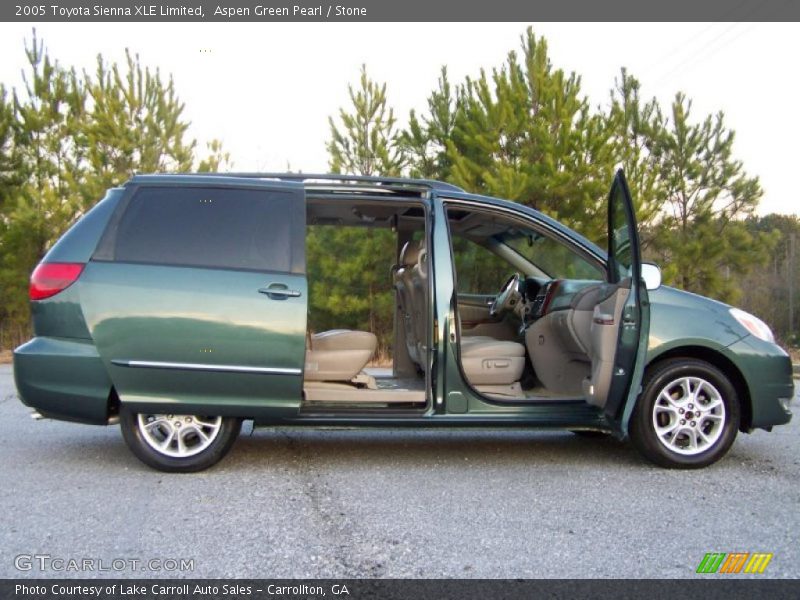 Aspen Green Pearl / Stone 2005 Toyota Sienna XLE Limited