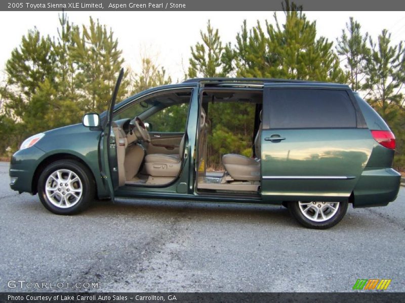 Aspen Green Pearl / Stone 2005 Toyota Sienna XLE Limited