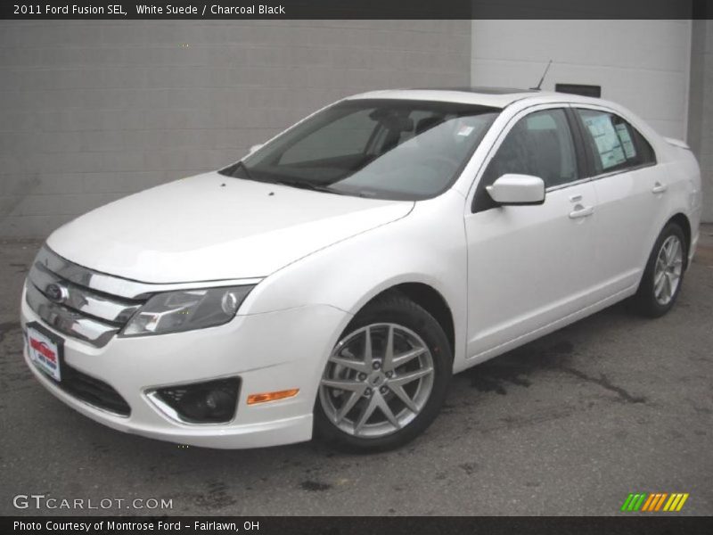 White Suede / Charcoal Black 2011 Ford Fusion SEL