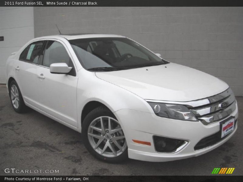 White Suede / Charcoal Black 2011 Ford Fusion SEL