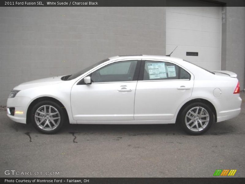 White Suede / Charcoal Black 2011 Ford Fusion SEL