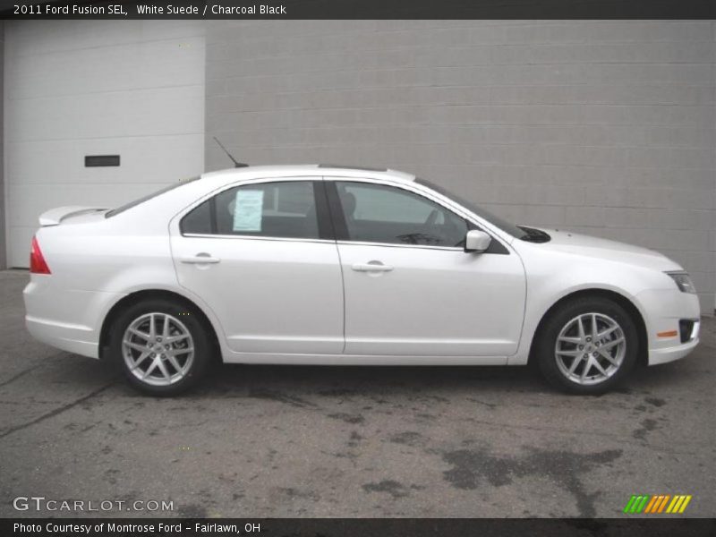 White Suede / Charcoal Black 2011 Ford Fusion SEL