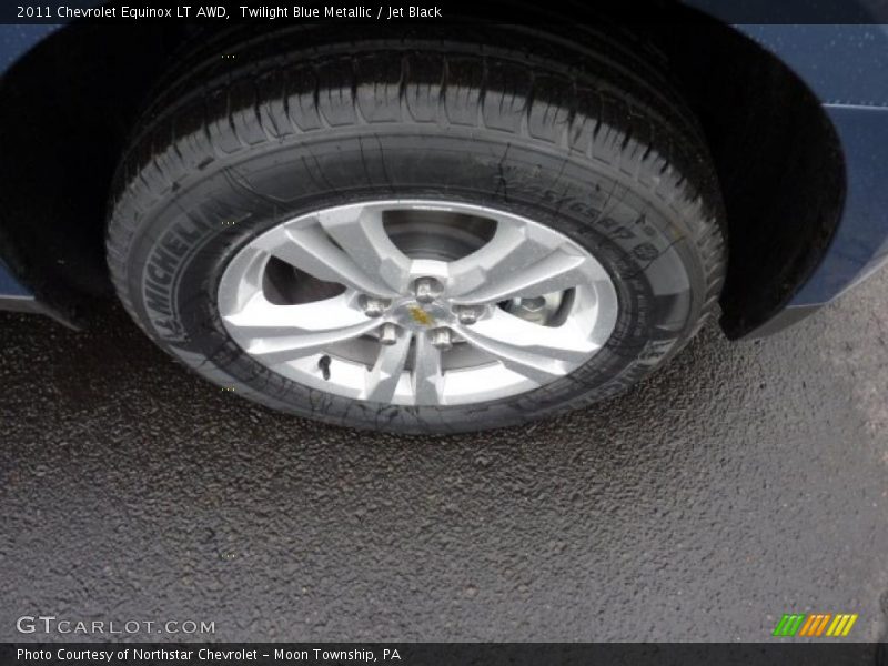 Twilight Blue Metallic / Jet Black 2011 Chevrolet Equinox LT AWD