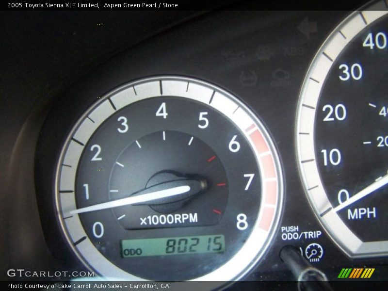 Aspen Green Pearl / Stone 2005 Toyota Sienna XLE Limited