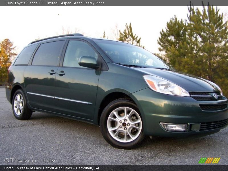 Aspen Green Pearl / Stone 2005 Toyota Sienna XLE Limited