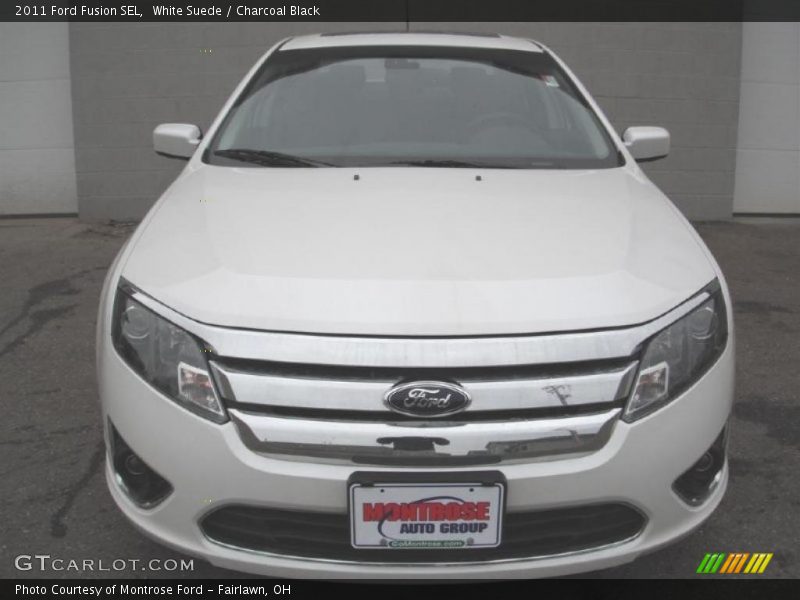 White Suede / Charcoal Black 2011 Ford Fusion SEL