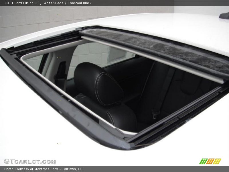 White Suede / Charcoal Black 2011 Ford Fusion SEL