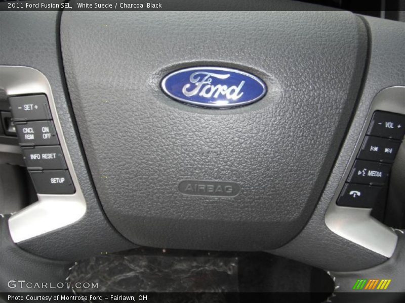 White Suede / Charcoal Black 2011 Ford Fusion SEL