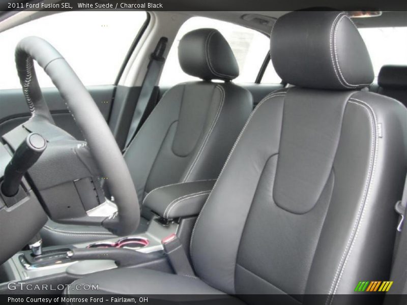 White Suede / Charcoal Black 2011 Ford Fusion SEL