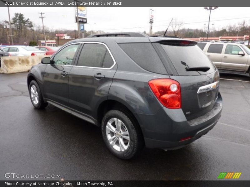 Cyber Gray Metallic / Jet Black 2011 Chevrolet Equinox LT AWD