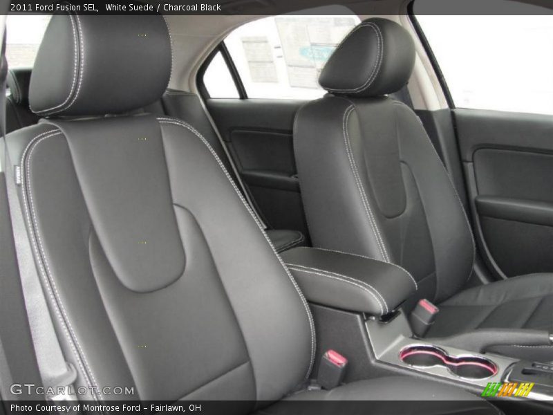 White Suede / Charcoal Black 2011 Ford Fusion SEL
