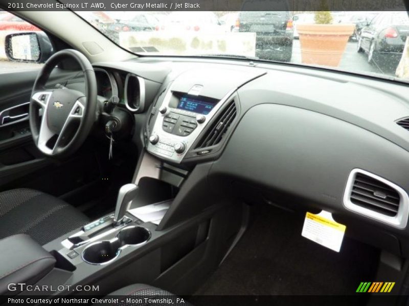 Cyber Gray Metallic / Jet Black 2011 Chevrolet Equinox LT AWD