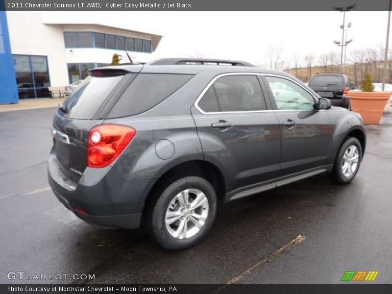 Cyber Gray Metallic / Jet Black 2011 Chevrolet Equinox LT AWD