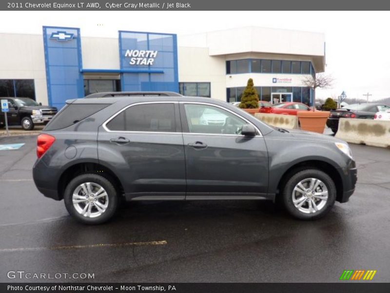 Cyber Gray Metallic / Jet Black 2011 Chevrolet Equinox LT AWD