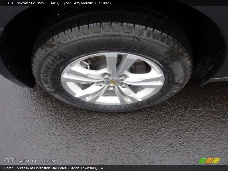 Cyber Gray Metallic / Jet Black 2011 Chevrolet Equinox LT AWD