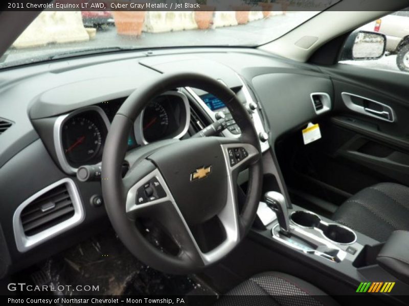 Cyber Gray Metallic / Jet Black 2011 Chevrolet Equinox LT AWD