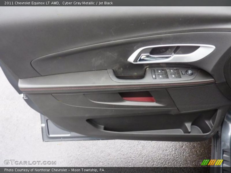 Cyber Gray Metallic / Jet Black 2011 Chevrolet Equinox LT AWD