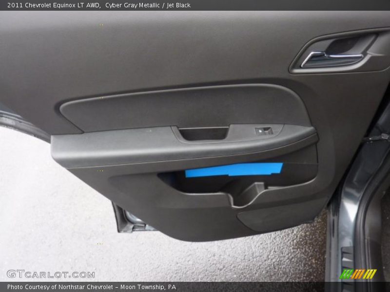 Cyber Gray Metallic / Jet Black 2011 Chevrolet Equinox LT AWD