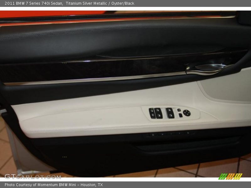 Titanium Silver Metallic / Oyster/Black 2011 BMW 7 Series 740i Sedan