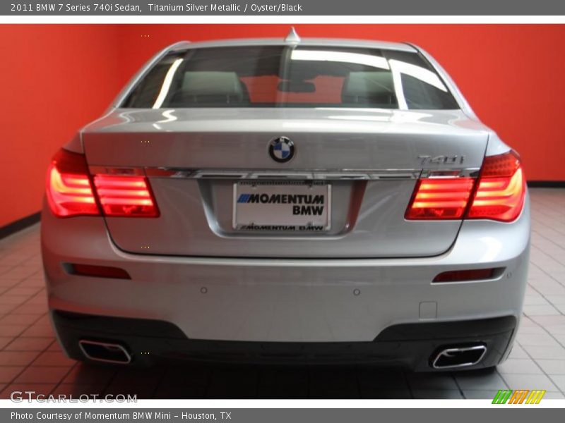 Titanium Silver Metallic / Oyster/Black 2011 BMW 7 Series 740i Sedan