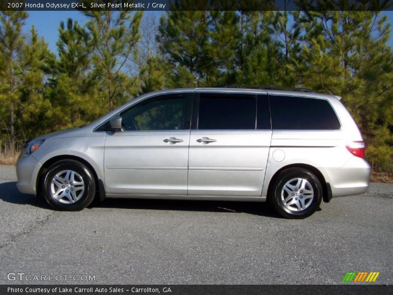 Silver Pearl Metallic / Gray 2007 Honda Odyssey EX-L