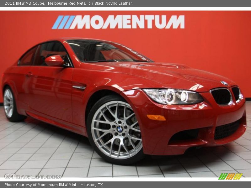 Melbourne Red Metallic / Black Novillo Leather 2011 BMW M3 Coupe