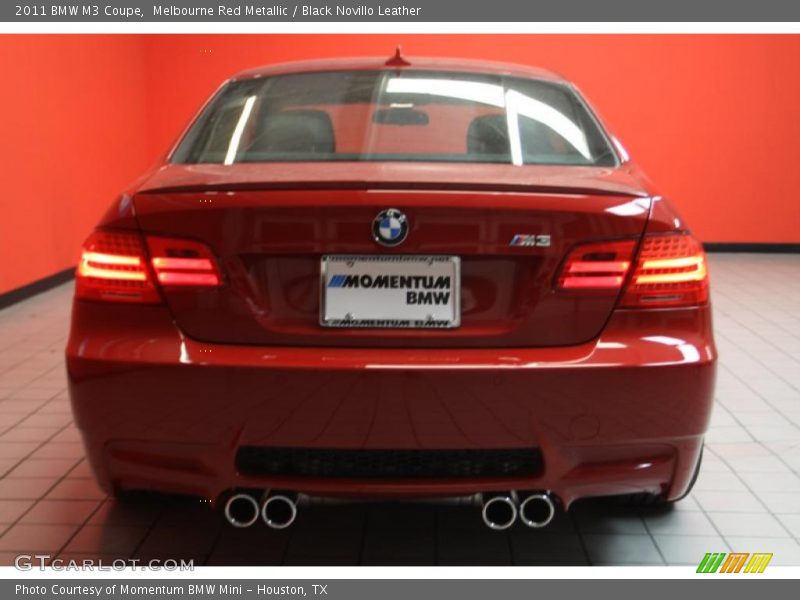 Melbourne Red Metallic / Black Novillo Leather 2011 BMW M3 Coupe