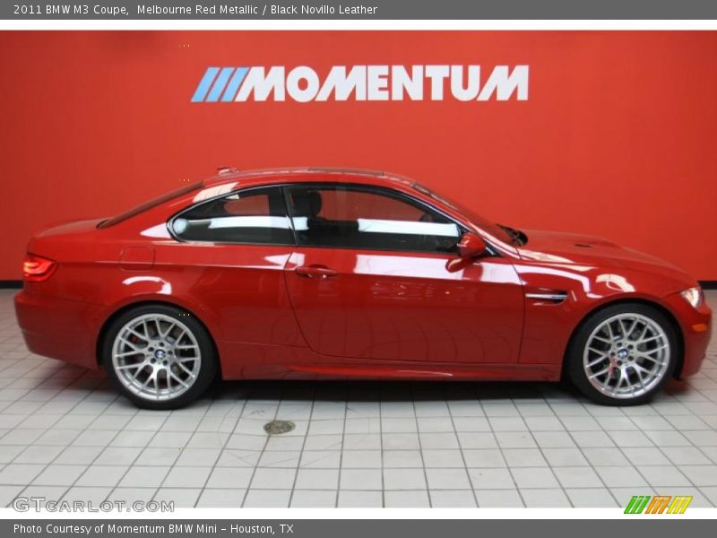 Melbourne Red Metallic / Black Novillo Leather 2011 BMW M3 Coupe
