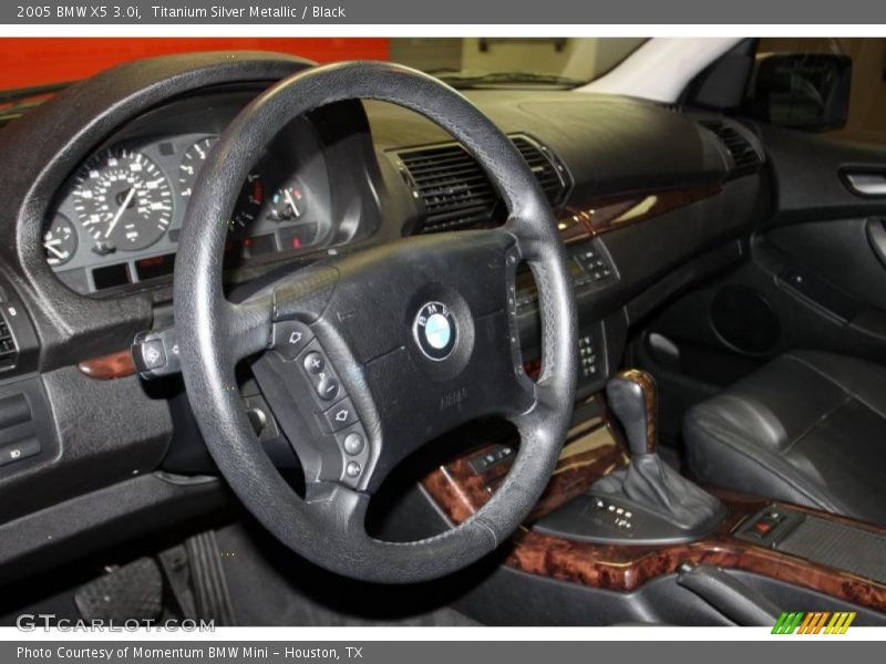 Titanium Silver Metallic / Black 2005 BMW X5 3.0i