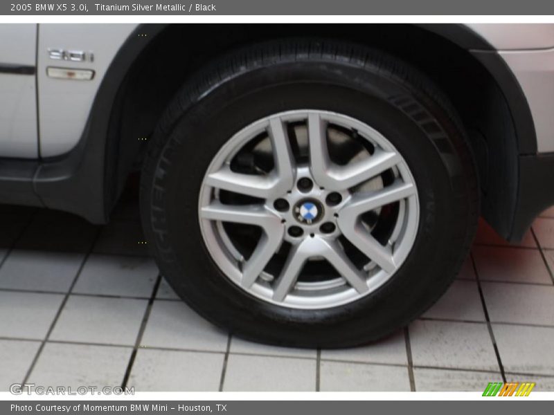 Titanium Silver Metallic / Black 2005 BMW X5 3.0i