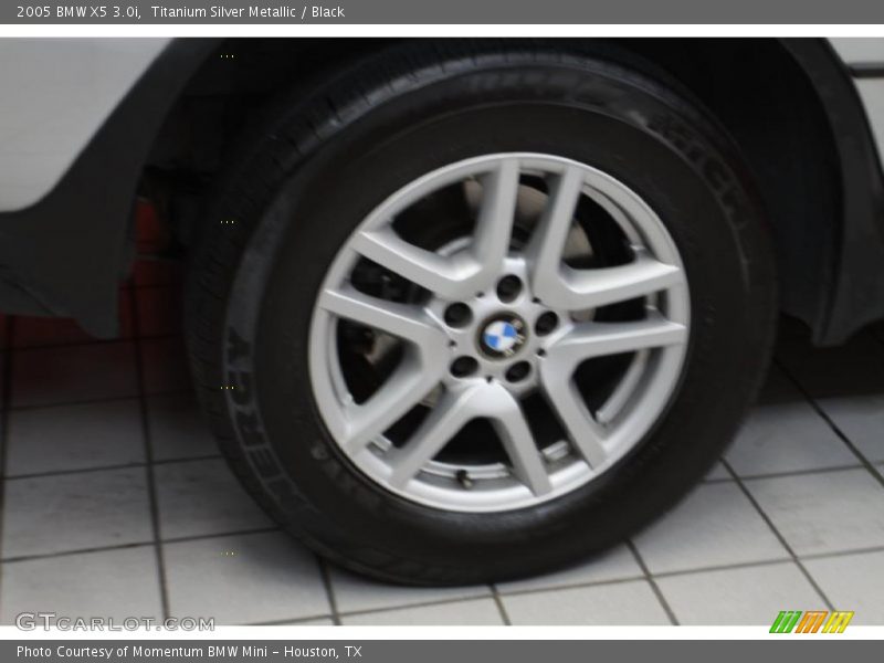 Titanium Silver Metallic / Black 2005 BMW X5 3.0i