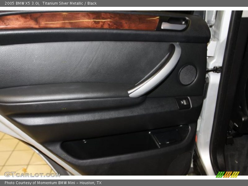 Titanium Silver Metallic / Black 2005 BMW X5 3.0i