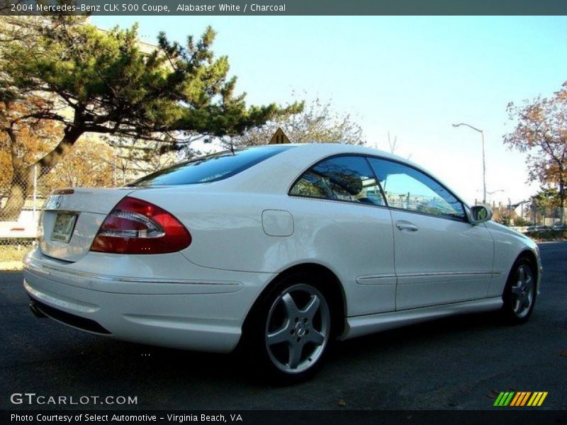 Alabaster White / Charcoal 2004 Mercedes-Benz CLK 500 Coupe