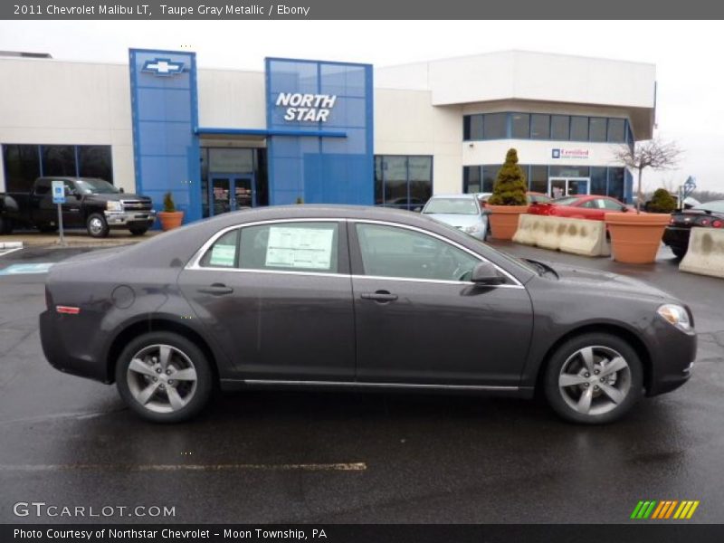 Taupe Gray Metallic / Ebony 2011 Chevrolet Malibu LT