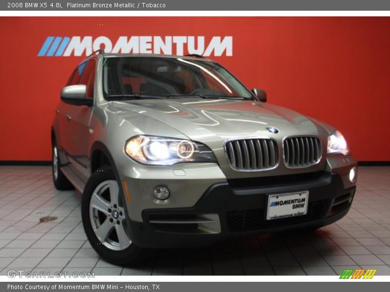 Platinum Bronze Metallic / Tobacco 2008 BMW X5 4.8i