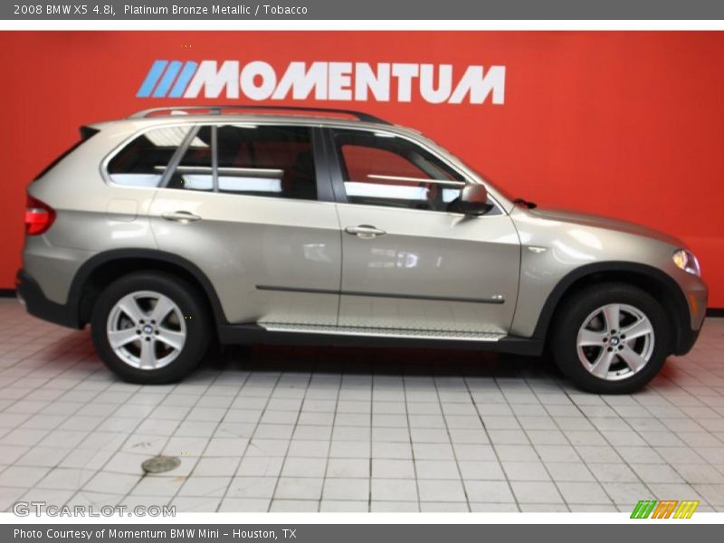 Platinum Bronze Metallic / Tobacco 2008 BMW X5 4.8i