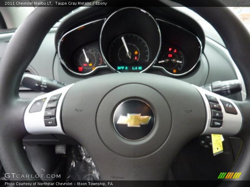 Taupe Gray Metallic / Ebony 2011 Chevrolet Malibu LT