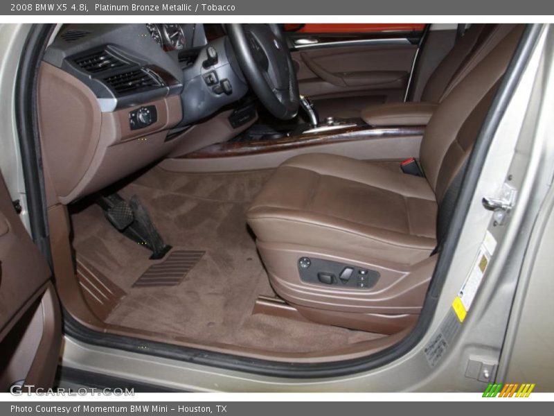 Platinum Bronze Metallic / Tobacco 2008 BMW X5 4.8i