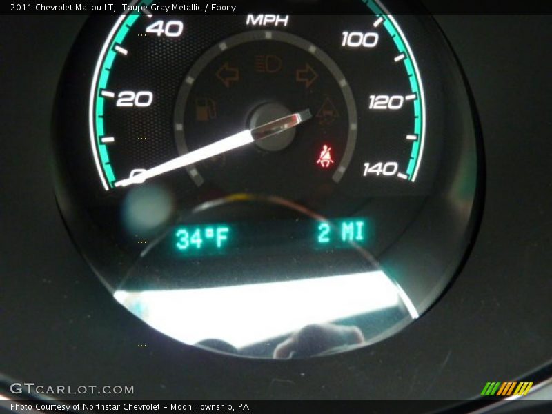 Taupe Gray Metallic / Ebony 2011 Chevrolet Malibu LT