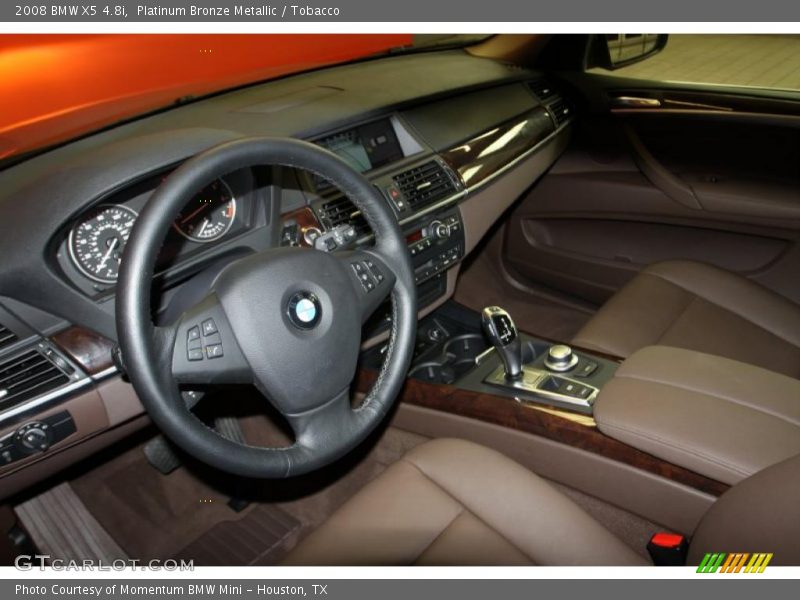 Platinum Bronze Metallic / Tobacco 2008 BMW X5 4.8i