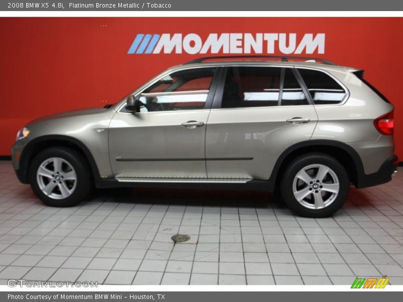 Platinum Bronze Metallic / Tobacco 2008 BMW X5 4.8i