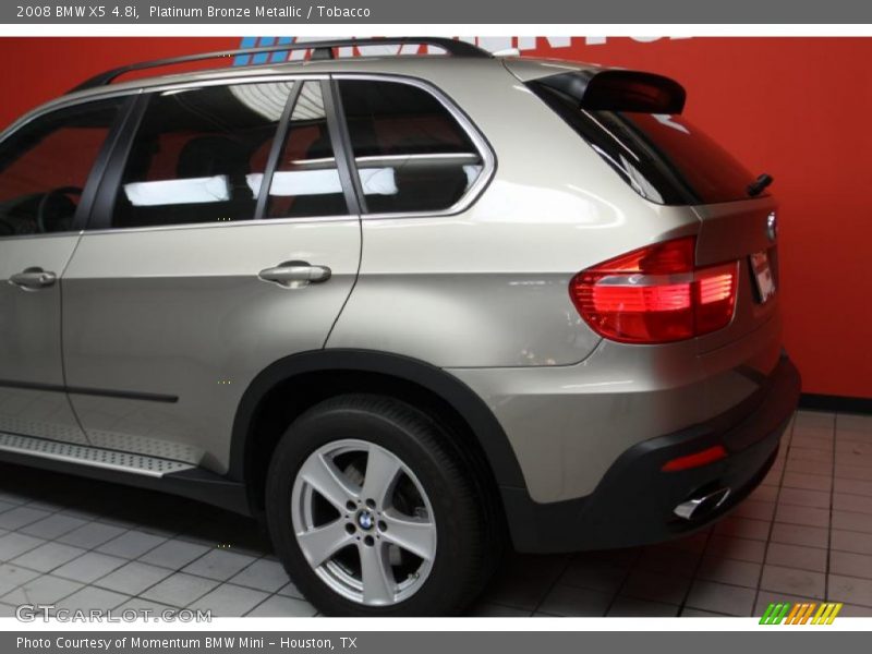 Platinum Bronze Metallic / Tobacco 2008 BMW X5 4.8i