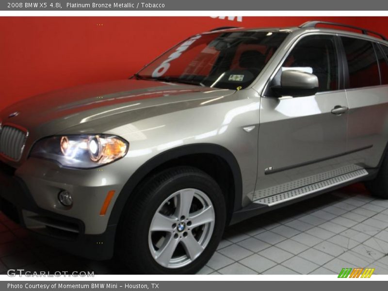 Platinum Bronze Metallic / Tobacco 2008 BMW X5 4.8i