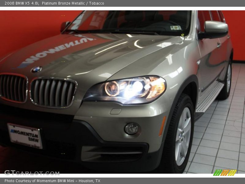 Platinum Bronze Metallic / Tobacco 2008 BMW X5 4.8i