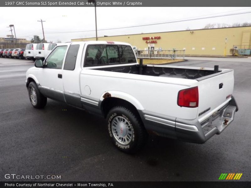 Olympic White / Graphite 1997 GMC Sonoma SLS Sport Extended Cab 4x4