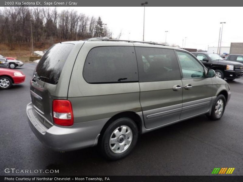 Sage Green / Gray 2003 Kia Sedona EX